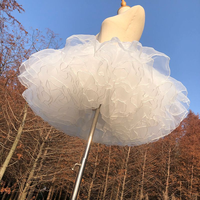 Tulle Petticoat for A Line Ball Gown Wedding Dress 4 Layers No Hoop Bridal Wedding Accessories Short Petticoats Underskirt