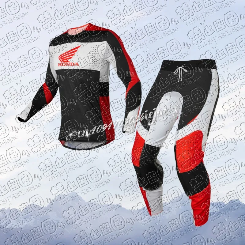 

Honda Summer 2026 New Off-road Motorcycle Riding T-shirt Breathable Sports Long-sleeved Men's And Women's Riding Clothes suit