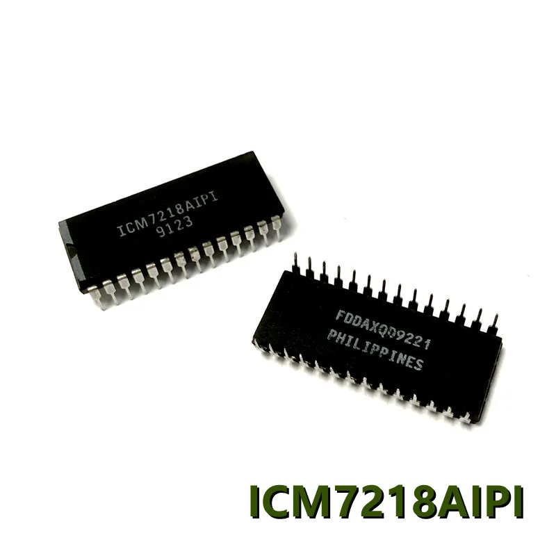ICM7218AIPI (2-10pieces) Free Shipping PDIP-28 IC 8DIGIT LED DISP DRIVER ,Original In Stock