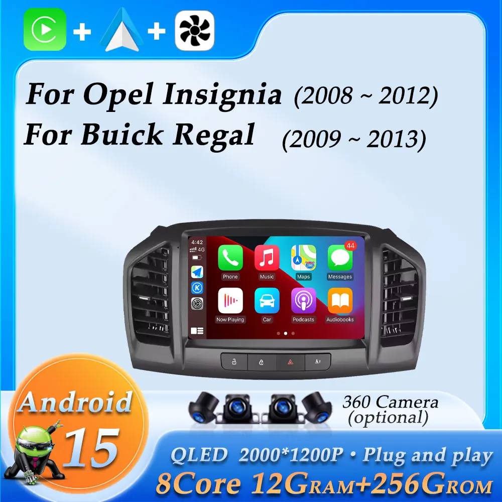 

Car Radio Video Audio Multimedia Player for Opel Insignia 2008 - 2012 for Buick Regal 2009 - 2013 Wireless CarPlay GPS Navi WiFi