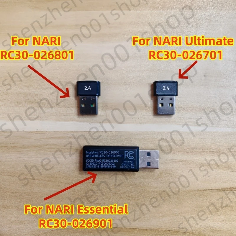 

Для Razer Nari 、Nari Ultimate 、Nari Essential/беспроводные игровые наушники, USB-приемник, передатчик, аксессуары