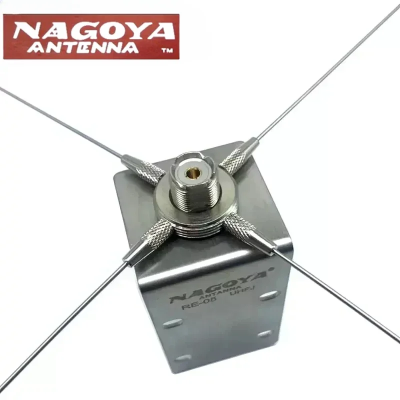 Nagoya RE-05 UHFJ wspornik antenowy 10-1300 MHz uziemiony czerwony do radia samochodowego SO239-PL259/NMO antena RE05 wzmocnienie anteny