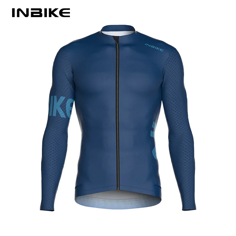 INBIKE Men’s Bicycle Jersey Long Sleeve MTB Cycling Jersey for Men Spring Autumn Biker Shirts Top For Riding Road Bike Clothing
