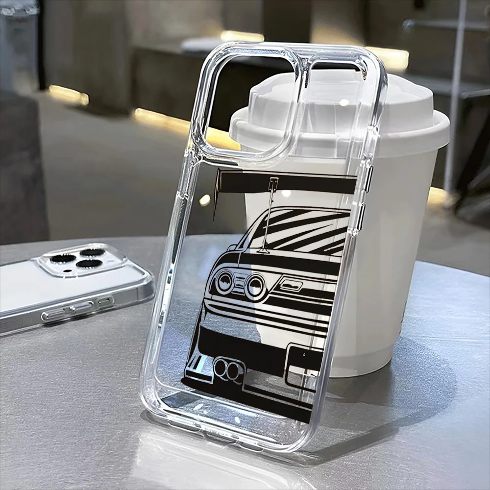

Car Clear Case for iPhone16 Pro Max 16Pro 16Plus 16 15 Pro Max 15Pro 15Plus 15 13 13Pro 14 12 11Pro Max Plus