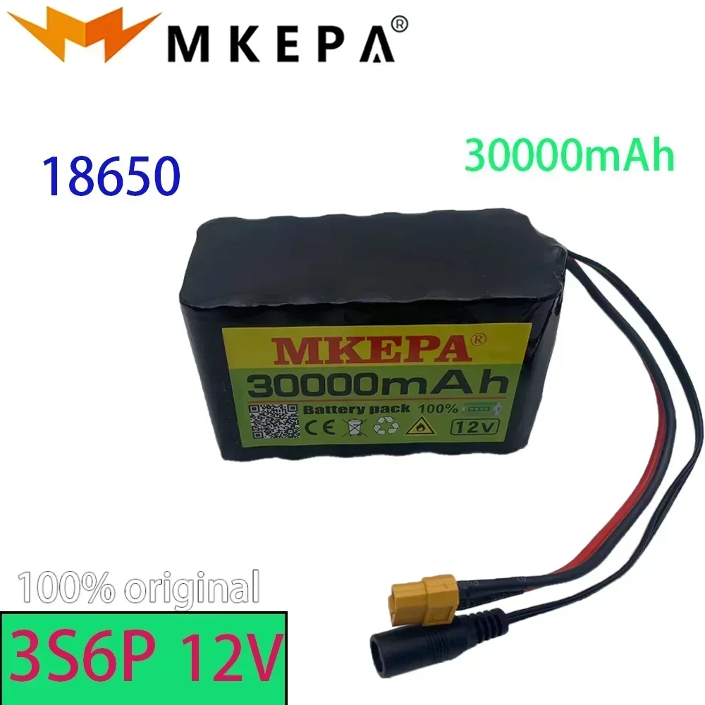 

MKEPA 12V 3S6P 30Ah 18650 lithium battery pack built-in 30Ah high current BMS for spray and other equipment