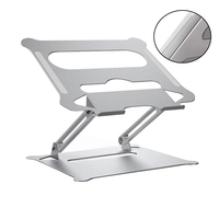 Aluminum Alloy Laptop PC Holder Ergonomic Notebook Stand Cooling Adjustable Height Riser Solid Structure Durability Laptop