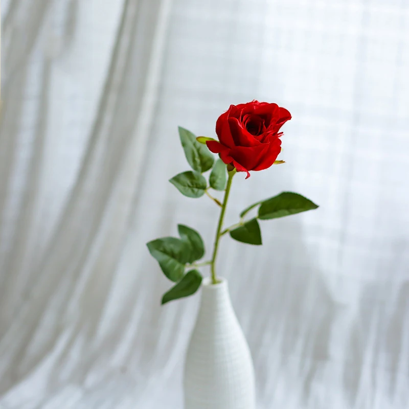 

5 Sticks/Bunch Artificial Flowers Bouquet Home Wedding Decoration Modern Simple Valentine's Day Roses Flower