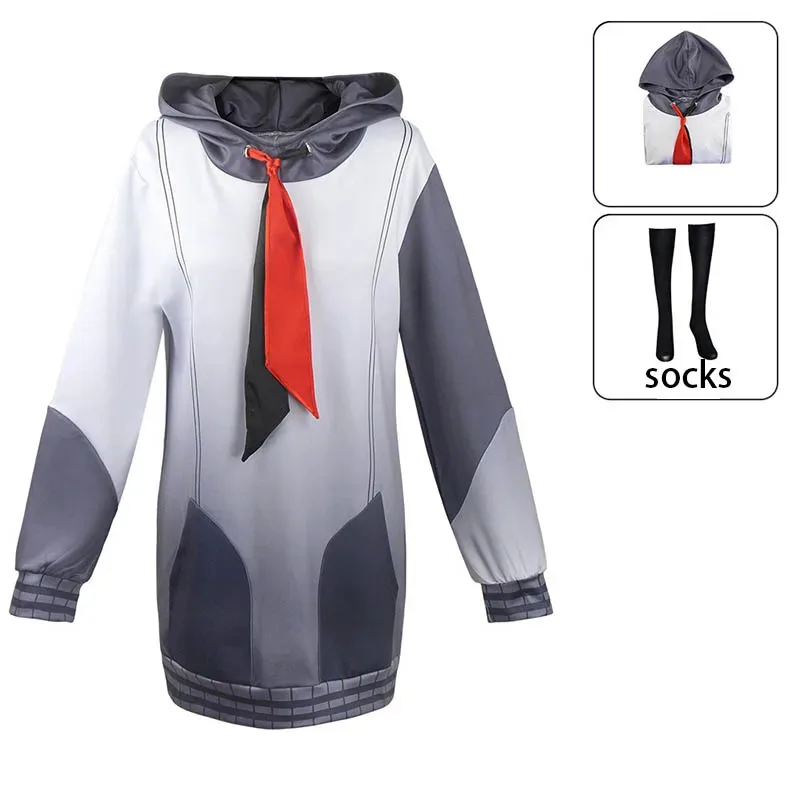 

Yoisaki Kanade Cosplay Costume Game Cosplay Girls Cute Costume Dress Yoisaki Cosplay Plus Size Hoody For Halloween Party