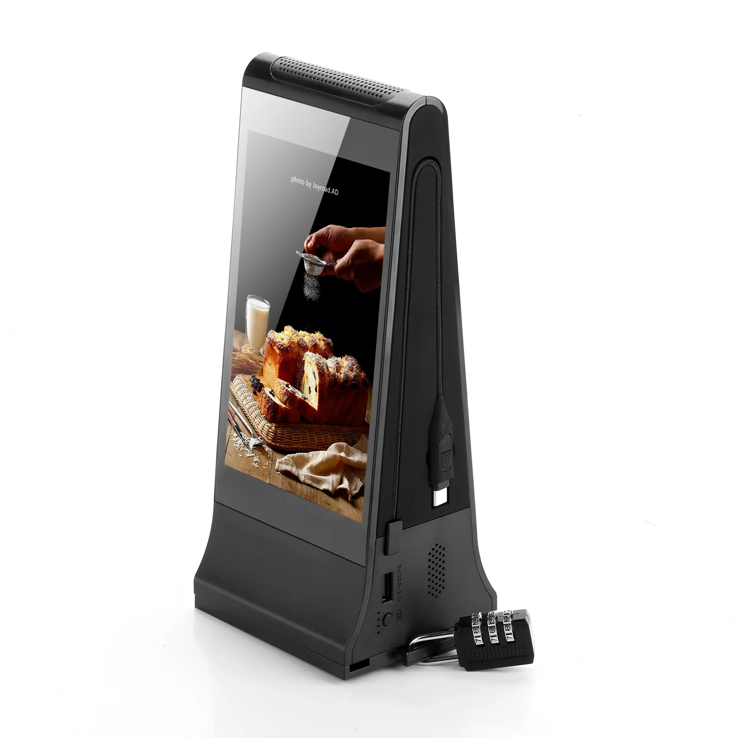 New 868 High Quality Double 7 Inch Lcd Touch Screen Android Wif Indoor Restaurant Table Digital Menu Advertising Equipment - view 4