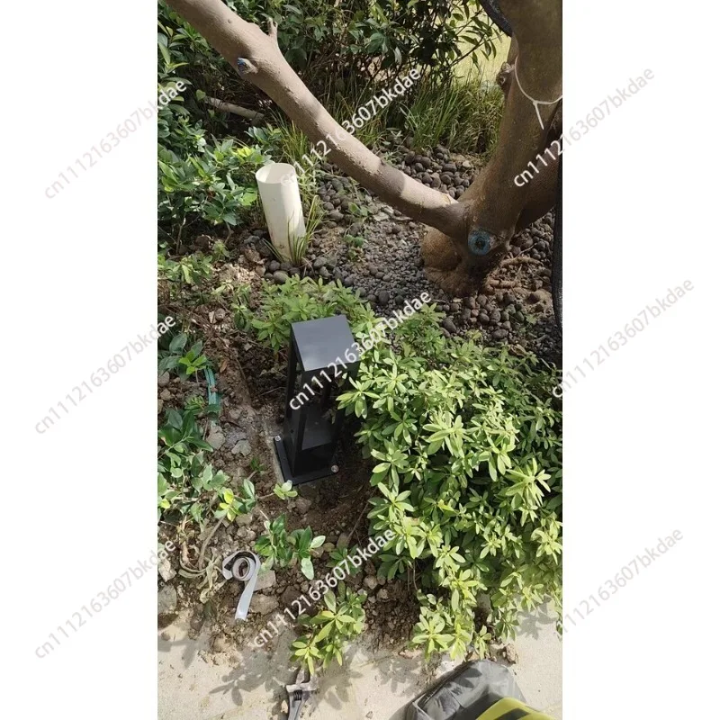 Bollard Landscape Light Outdoor Black Garden Pathway Lighting Fixtures Floor Lawn Lamp for Pillar Outdoor Landscape Lights