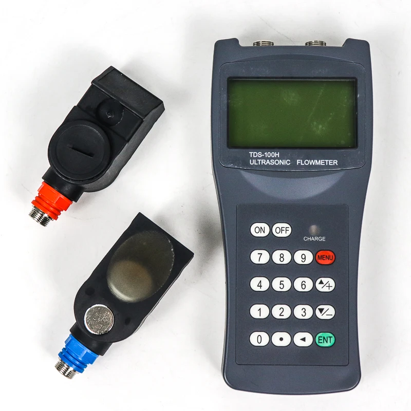 4-20mA RS485 High Precision Portable Ultrasonic Flowmeter DN25-DN1000 Digital Water Flow Meter OEM Supported