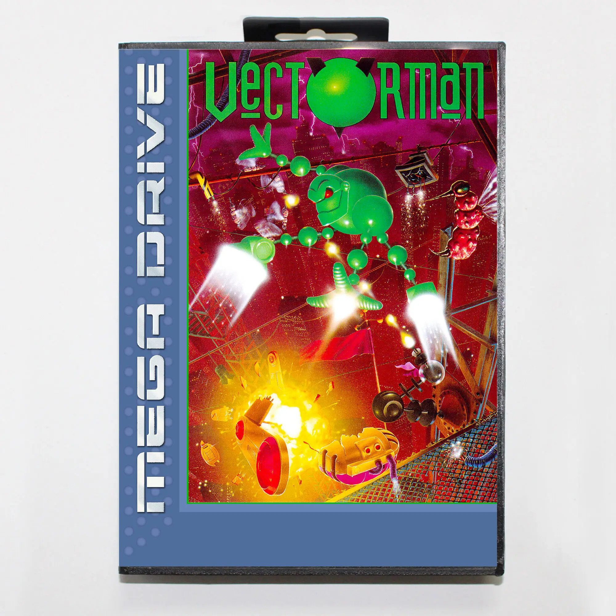 Vectorman Md Game Card Met Eur Box Voor 16 Bit Sega Megadrive Genesis Systeem