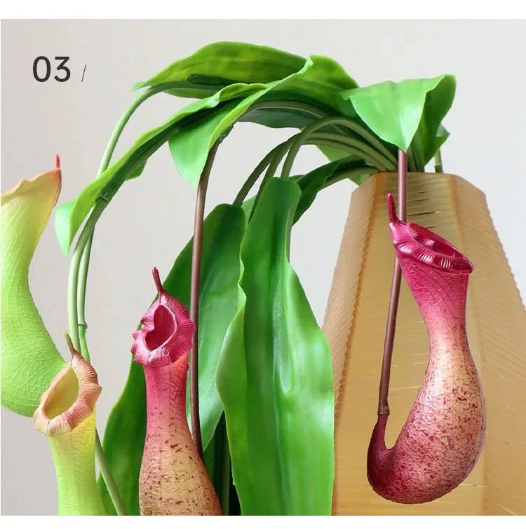 4 Stück/Set Künstliche Blumen Plastik-Fliegenfalle Hängende Blume Heimdekoration Partytisch Blumenstrauß Hochzeitsblumenarrangement – Detail 7