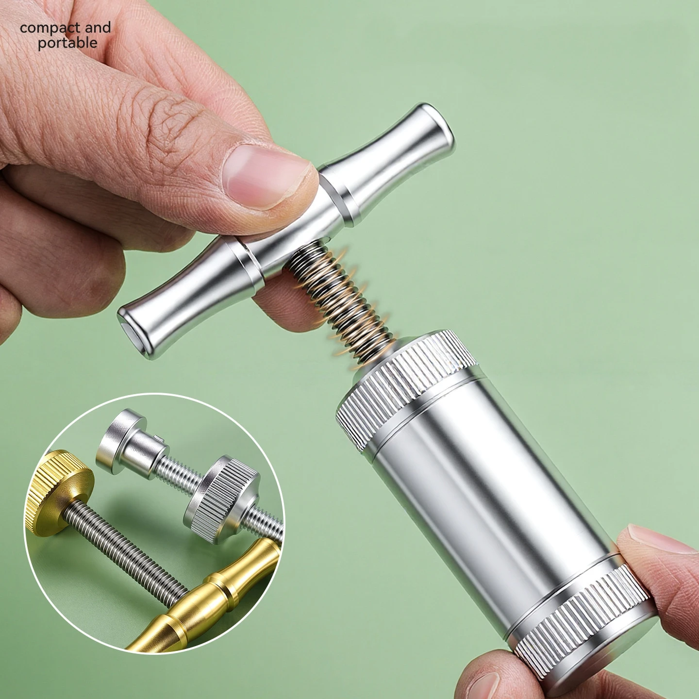 Metal Tobacco Herb Presser Aluminum Compressor Pressure Spice Grinder Hand Crusher Smoking Accessories