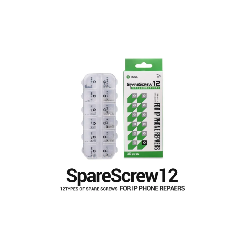 Suitable for Apple phone cross triangle five-star 12 types of screws, rust proof and non slip tooth repair screw kit