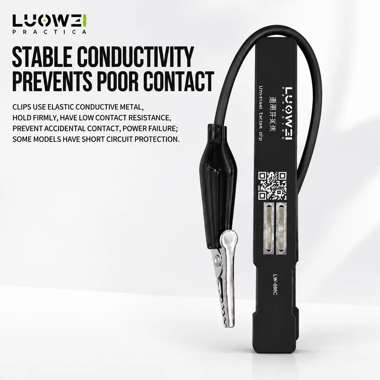 LUOWEI LW-W8 Dual Mode Universal Power On Switch Clip Current Detect Tool for Non Encrypted Phone Motherboard Repair