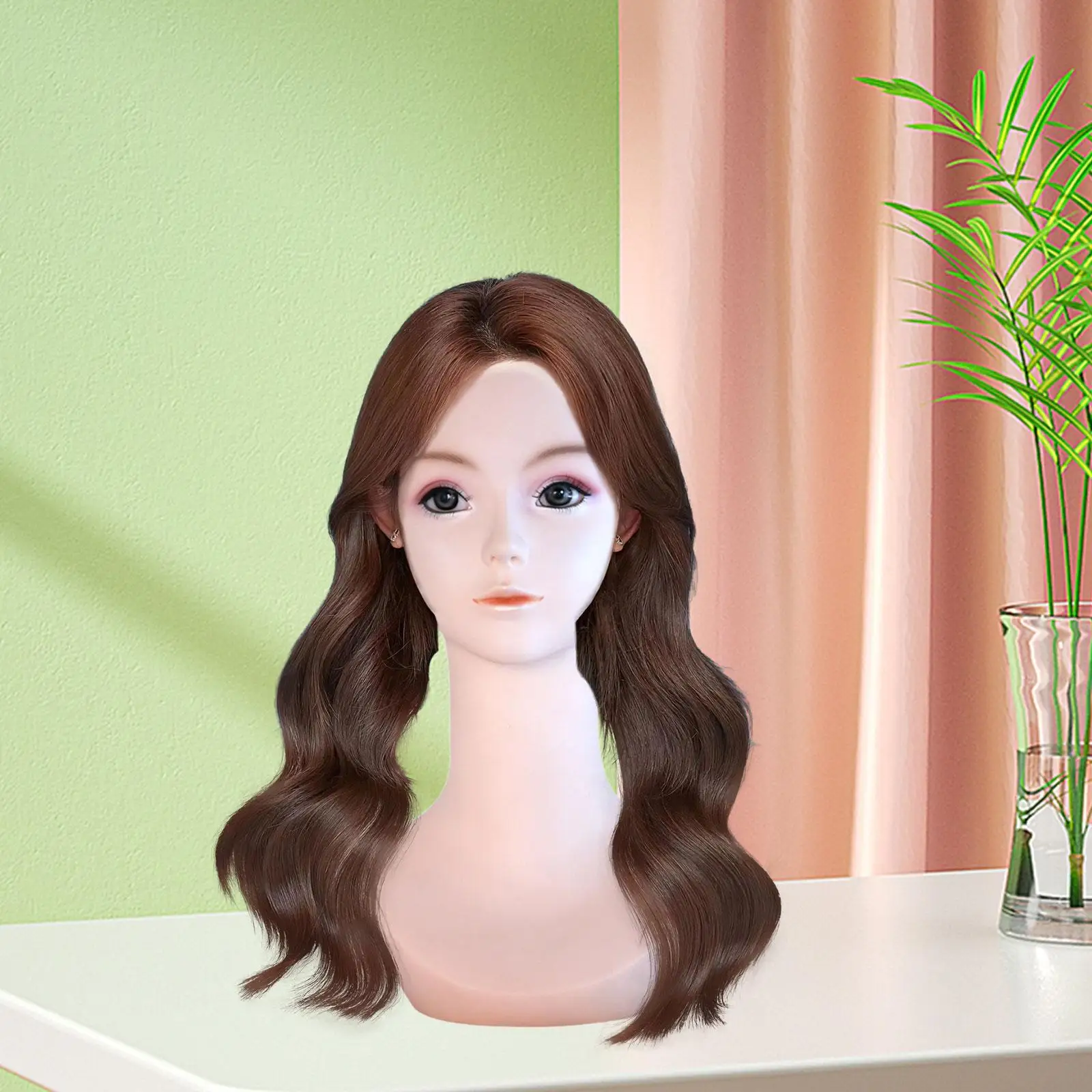 

Bald Manikin Head for Cosmetology Use, Versatile Wig Holder And Training Head
