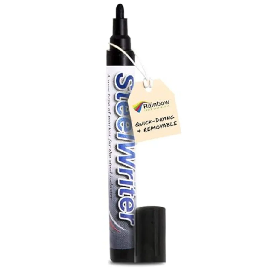 

Metal Marking Paint Pen - Industrial Marker For Writing and Drawing on Steel and Metals - Washable Removable Paint Markers, Wet