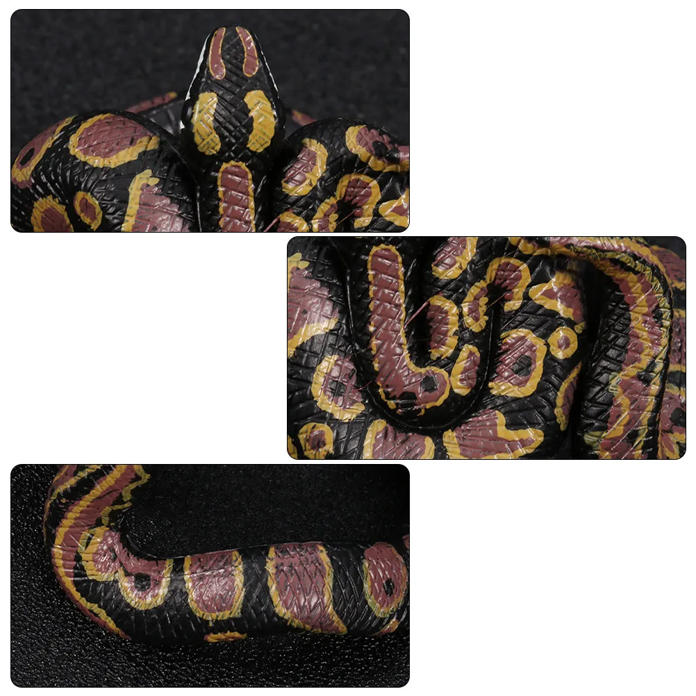 

2Pcs Realistic Simulation Snake Hand Chains Educational Props for Kids Teaching Animal Knowledge Creepy Halloween Party Supplies