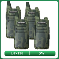 1/4PCS BF-T20 Baofeng 5W Mini Walkie Talkie Kid’s Toys USB Charging Upgraded of BF-C9 KD-C1 BF-777S Two Way Radios High Capacity