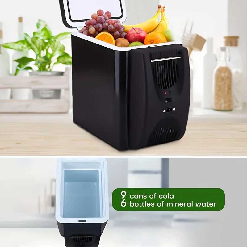 Mini Freezer, 1.59gal Portable 12V Camping Electric Ice Box, Suitable For Fruits, Beverages, Food, Skin Care Products, Home, Car