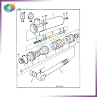991/00055 99100055 991/00028 99100028 Kit de sello de aceite de pistón hidráulico para varilla JCB de 60mm x 100mm de cilindro