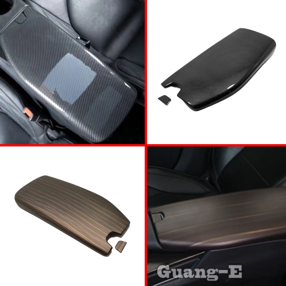 

Inner Trim Center Console Middle Rear Back Tail Cup Armrest Box Cover 2pcs For Toyota Avalon XX50 2018 2019 2020 2021 2022 2023