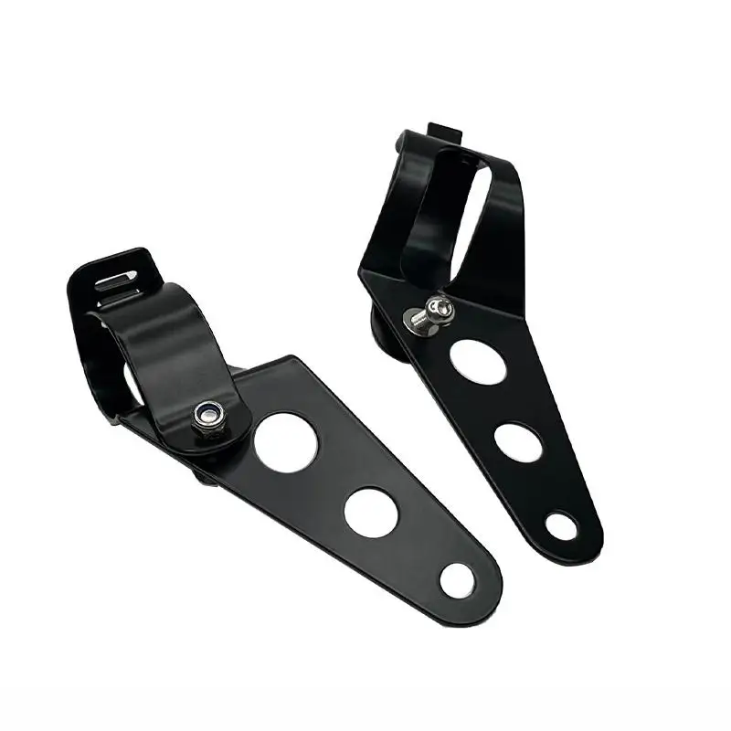 

Universal 5.75" 7" Motorcycle Headlight Mount Bracket Fork Ear Chopper Headlamp Holder Clamp Adjustable Motor Fork Mount