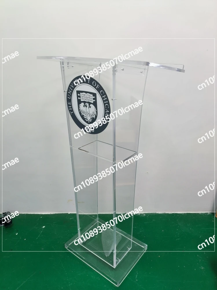 Acrylic Lectern, Guest Desk, Conference Host Desk, Wedding Master Desk, Transparent Light Podium