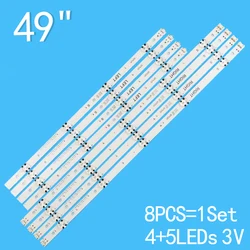 Retroiluminação LED para carro, 49uh6100 49uh610v 49uf6400 nc490due 49lf5500 49uh610a 49lx300c 49uh603v