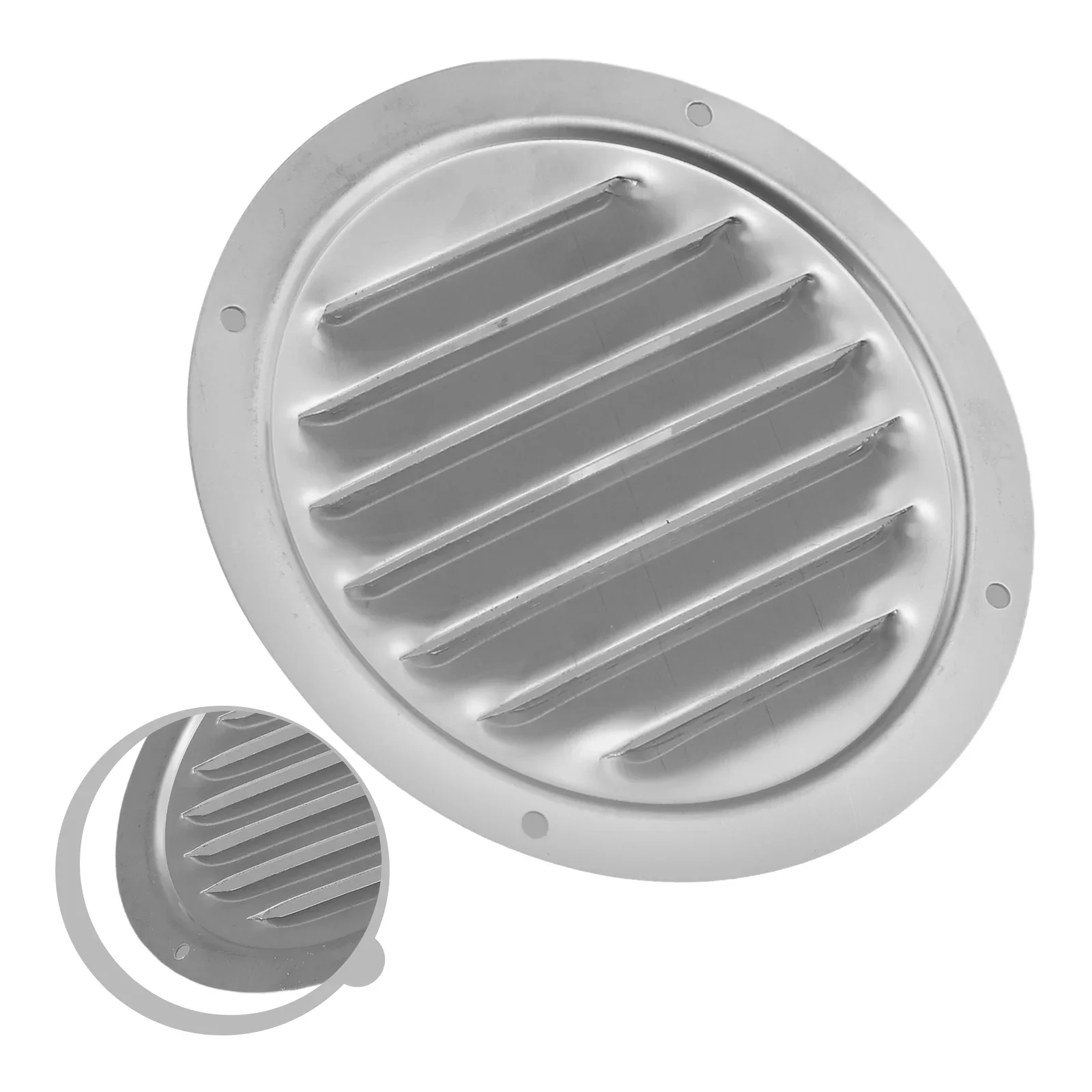 Stainless Steel Wall Air Vent Grille Round Ducting Ventilation Grilles Air Conditioner Ventilation Grille Louver Air Outlet