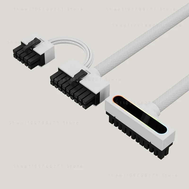 Side Out 24PIN 90 Degree Elbow Motherboard Cable ARGB Sync One Line Power Connector