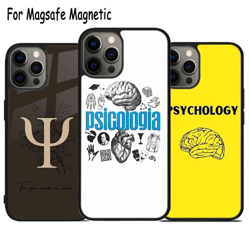 

Psychologist Psychology Wireless Charge Magsafe Phone Case For iPhone 15 16 14 13 11 12 Pro Max Plus Magnetic Bumper Cover