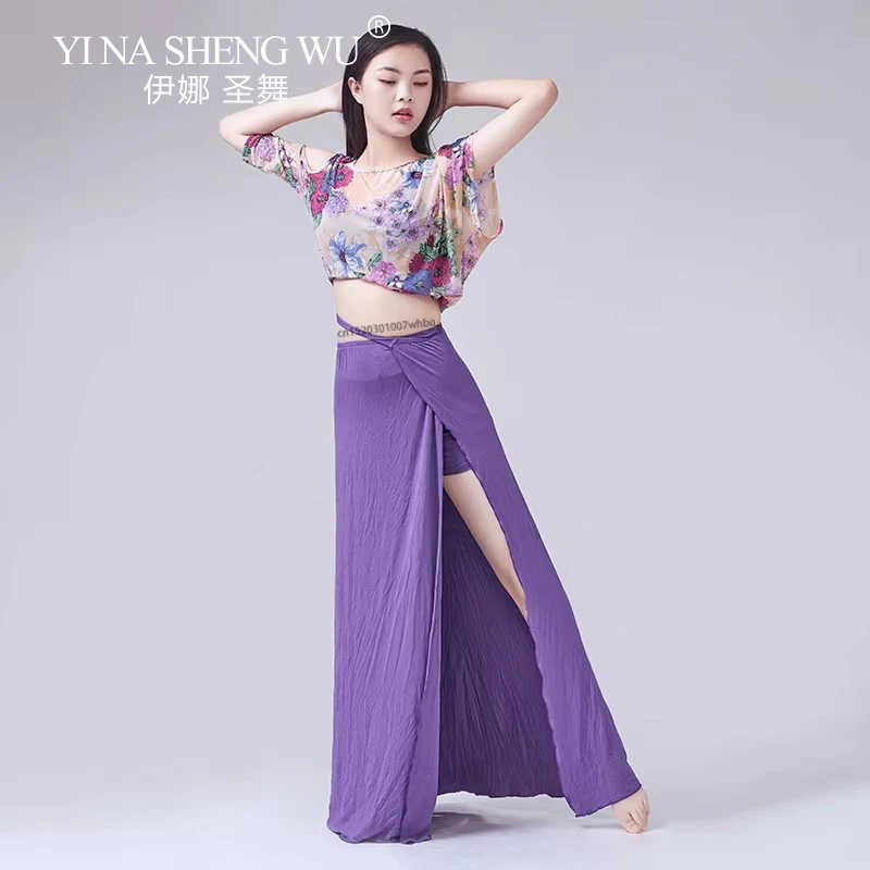 2pcs Set Belly Dance Professional Practice Suit for Women Dance Training Clothing Sexy Oriental Dance Belly Dancing Wear Outfit