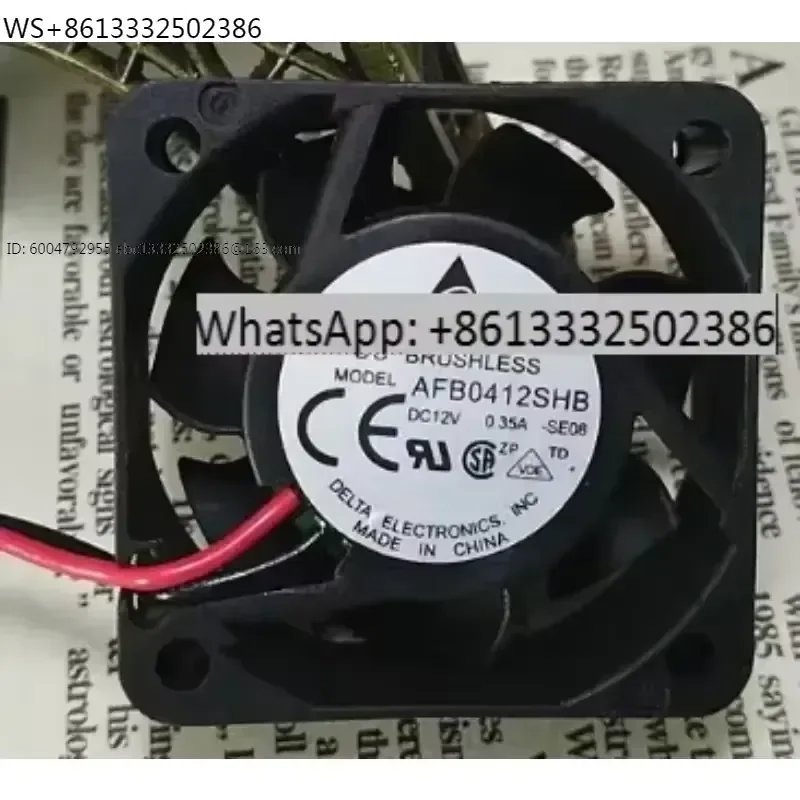 AFB0412SHB F811 DC 12V 0.35A 40x40x15mm Server Cooling Fan Electronics