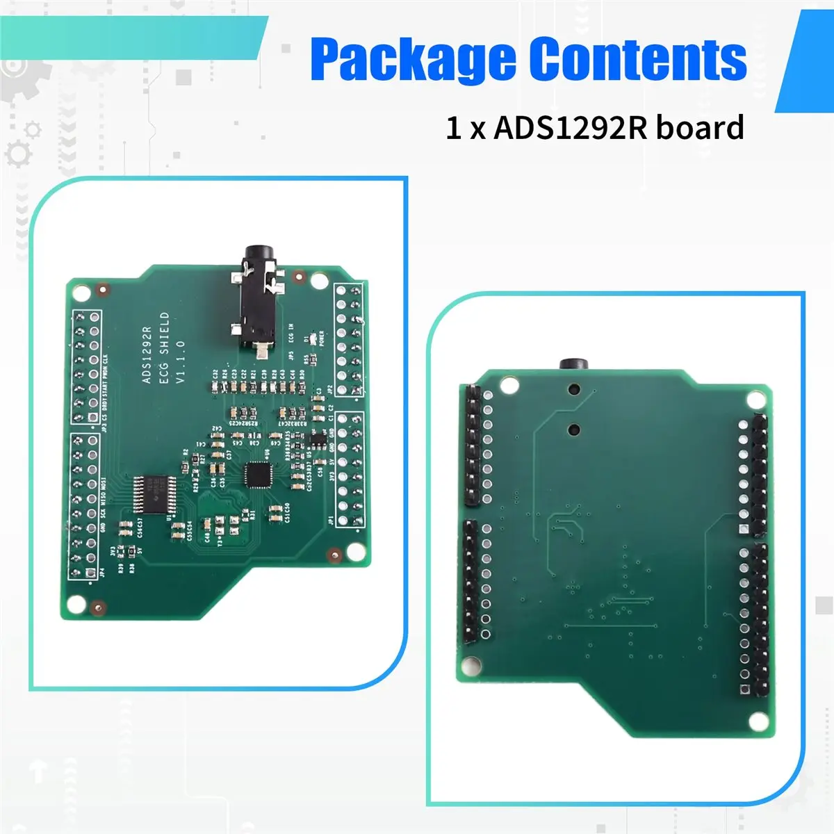 OKgood ADS1292R ECG Acquisition Module, for Medical Development Kit for Biosignal Monitoring