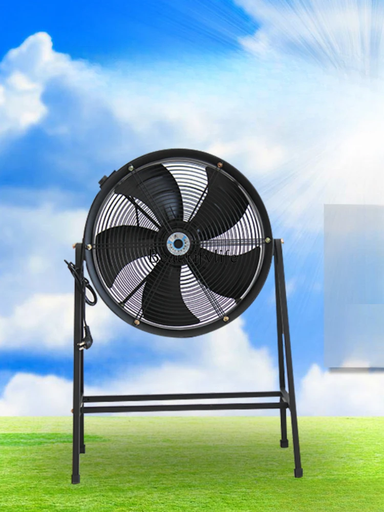 Post-Type Industrial Ventilating Fan Axial Flow Fan Vertical Workshop Ventilating Fan