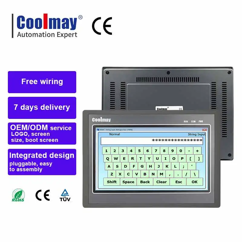 

Coolmay Factory 10Inch HMI PLC All in One Machine RS232 RS485 Built in Analog Inputs and Outputs Temperature Voltage Current