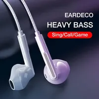 3.5mm /Type-C Wired Headphones Bass in Ear Headphone Headset with Mic Stereo Wired Earphone Earbuds Wire Phone Earphones