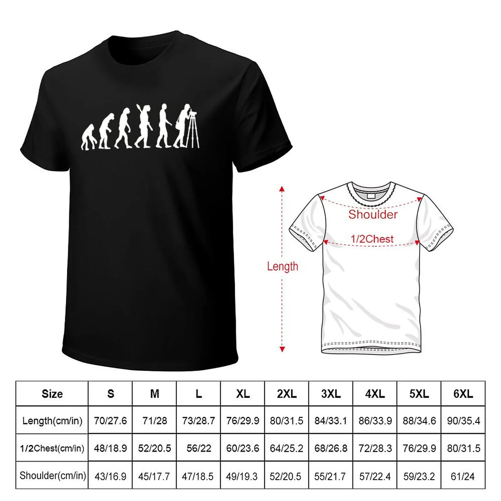 Evolution surveyor T-Shirt Anti-Fade Casual Tee Shirt