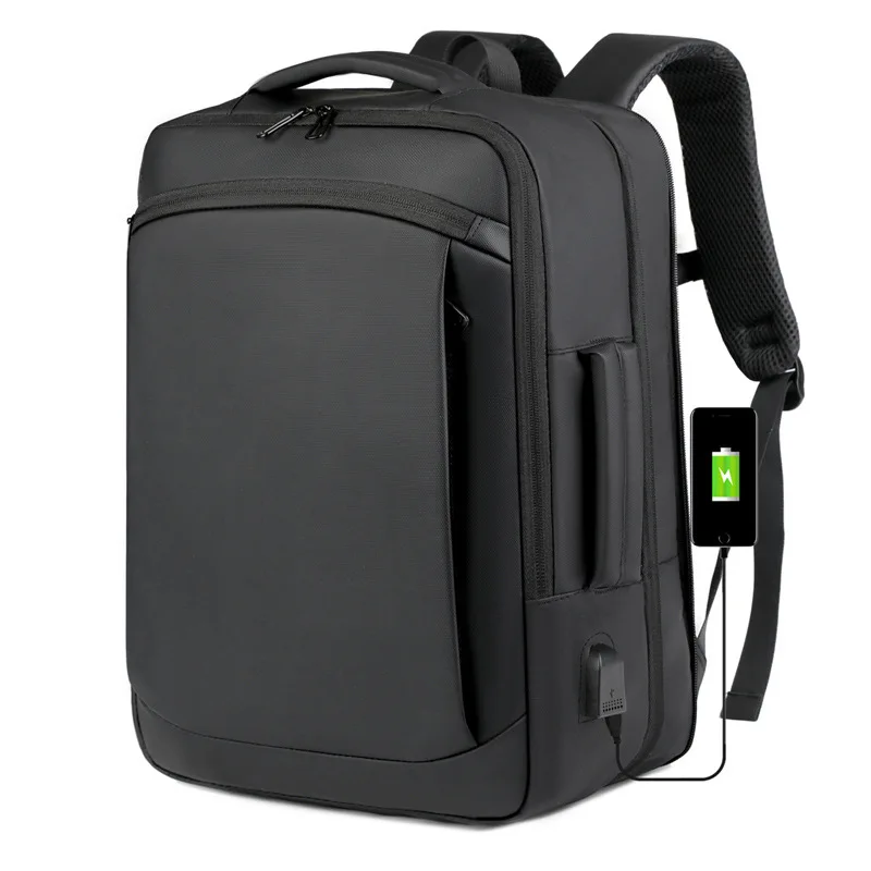 Europe and the United States men's shoulder bag new fashion multi-functional schoolbag splash-proof computer backpack