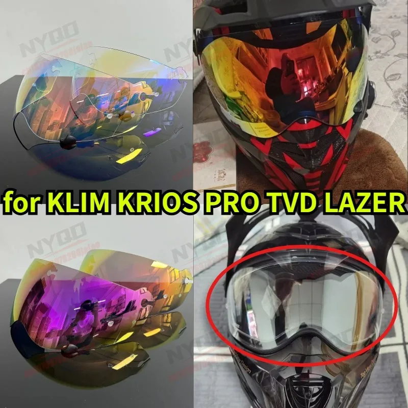 Motorcycle Helmet Sun Visor Photochromic Sun Protection Andwindproof Face Mask Suitable for KLIM KRIOS PRO TVD LAZER Marushin L9