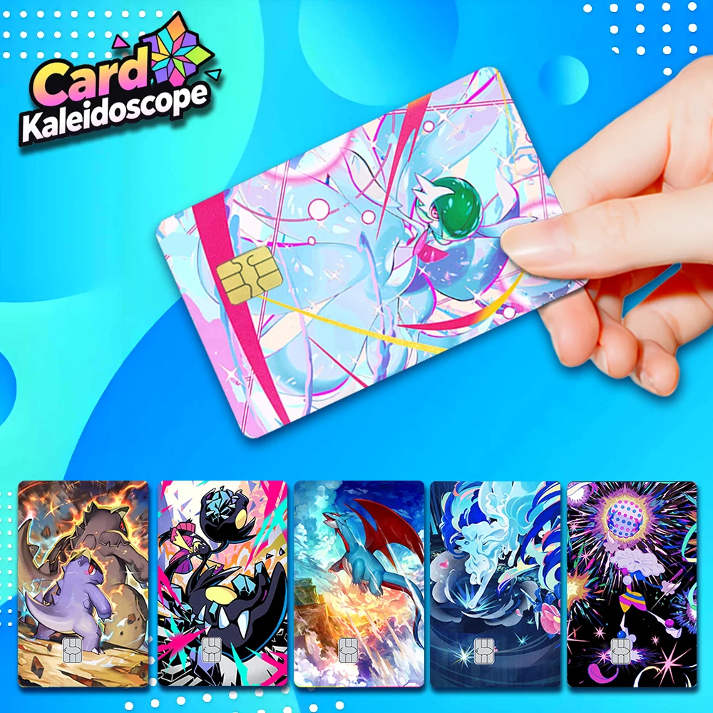 

【S20】 PTCG Pocket Card Illustration‌ Series Credit Card Skin Pocket Monsters Stickers for VISA JCB and Other IC Card Decorations