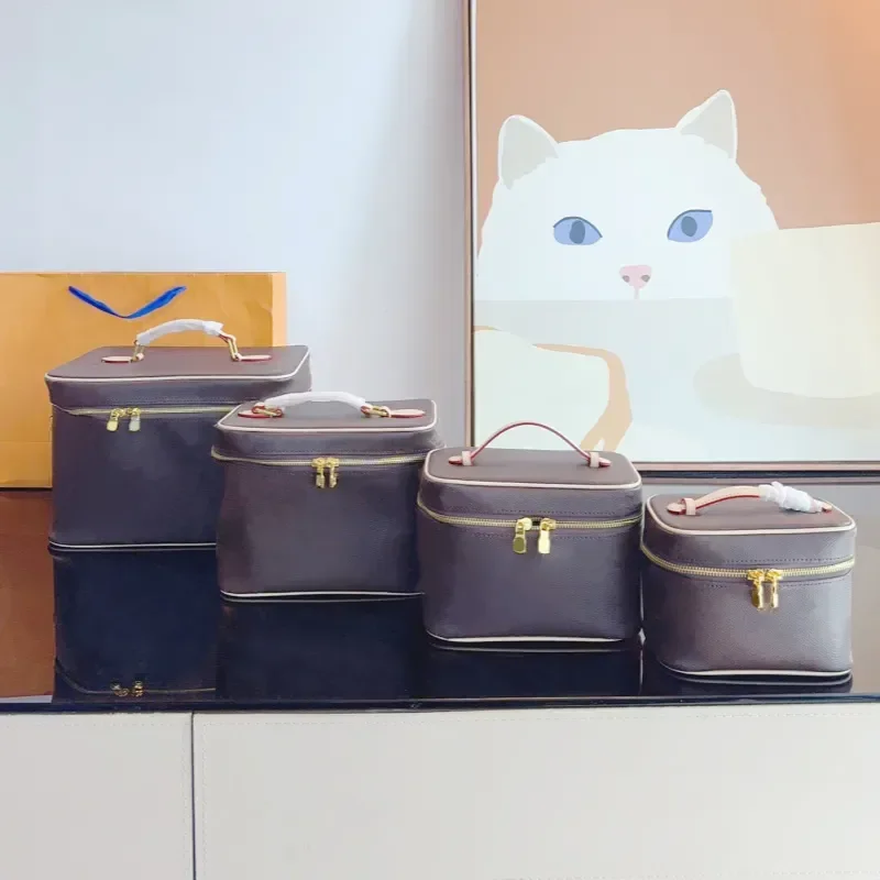 Top Designer Vanity Bag Women Leather Nice Mini Cosmetic Cases Totes toiletry Luxury Shoulder Bags Crossbody Handbag large makeu