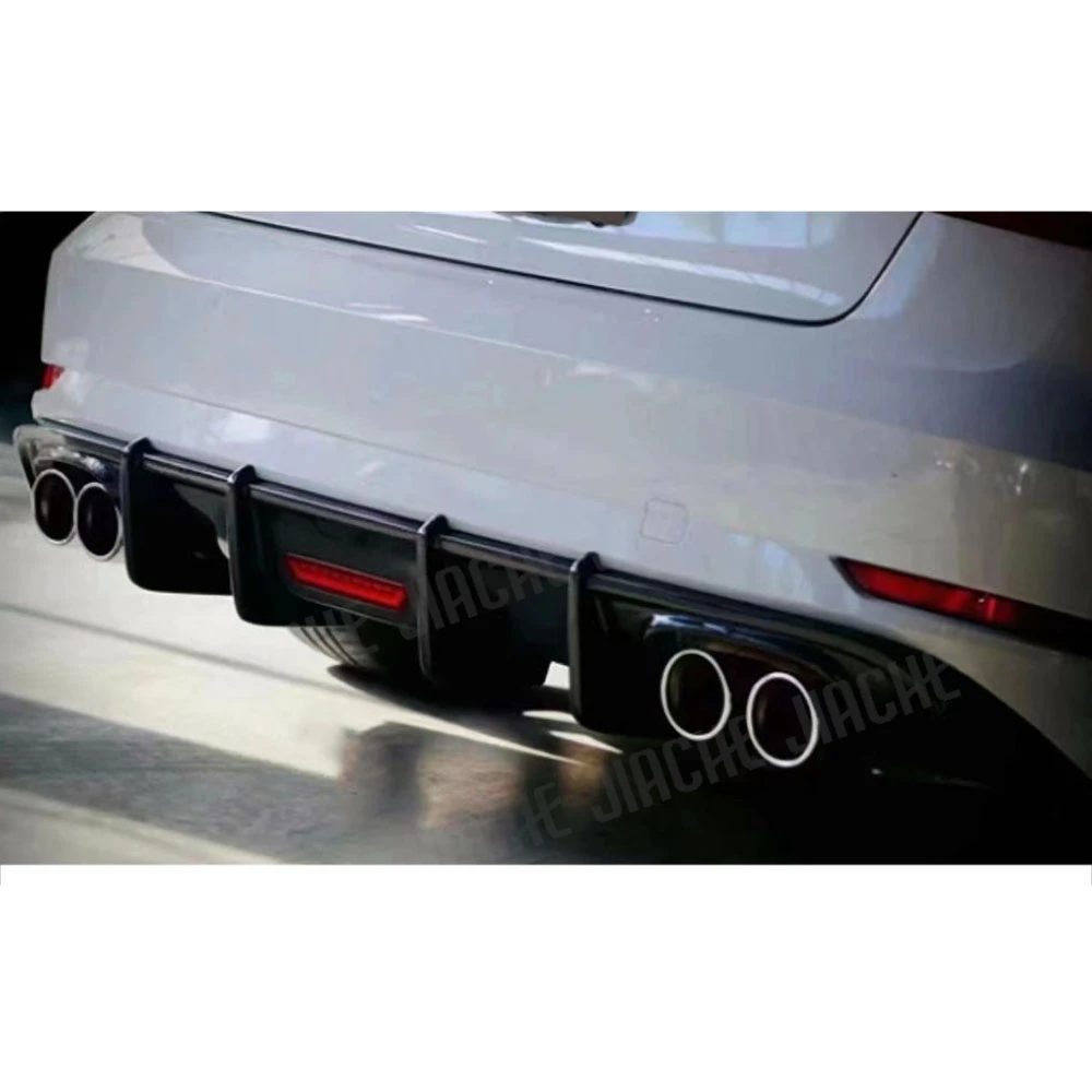 JIACHE Carbon Fiber Rear Bumper Lip Diffuser Spoiler For Audi A3 Sedan 2013-2016 Rear Diffuser Auto Accessorise