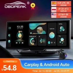 Cámara de salpicadero K2 4K 2160P para coche, grabación de vídeo con espejo, Carplay y Android, conexión inalámbrica automática, WiFi 5G, navegación GPS, salpicadero DVRs