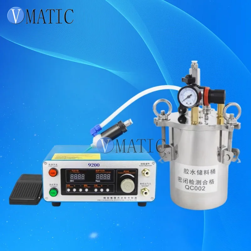 Digital Display Glue Dispenser VC70T with Instant Shut-off | Precision Plunger Dispenser for Sealant & Anaerobic Adhesives