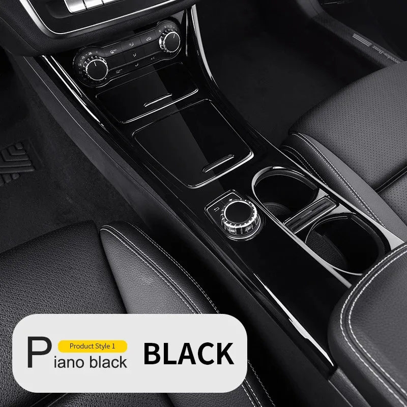 For Mercedes Benz CLA C117 GLA X156 Car Water Cup Storage Panel Trim Auto Accessories Central Control Decoration Sticker