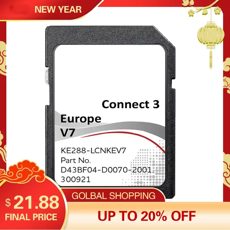 

Free Shipping for Nissan Connect 3 V7 2022 Sat Nav Map LCN3 SD Card Juke Qashqai Brand Europe Version Update