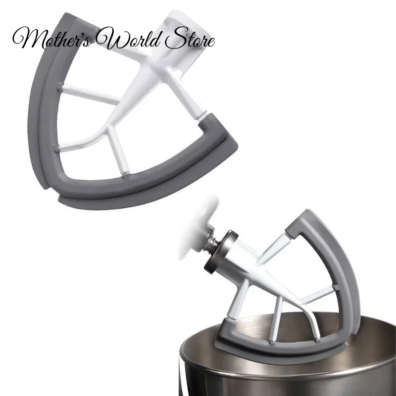 

New Kitchen Aid Flex Edge Beater 4.5-5QT Silicone Mixer Paddle Auto-Scrape Attachment Compatible with KSM150 KSM180 Stand Mixer